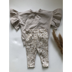 Broekje Sandy Flower & shirt beige